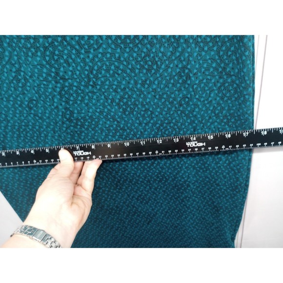 NWT LuLaRoe Dress SZ M Sheath Stretch Julia Style Turquoise 3/4 Sleeves Knee Len - Picture 14 of 16